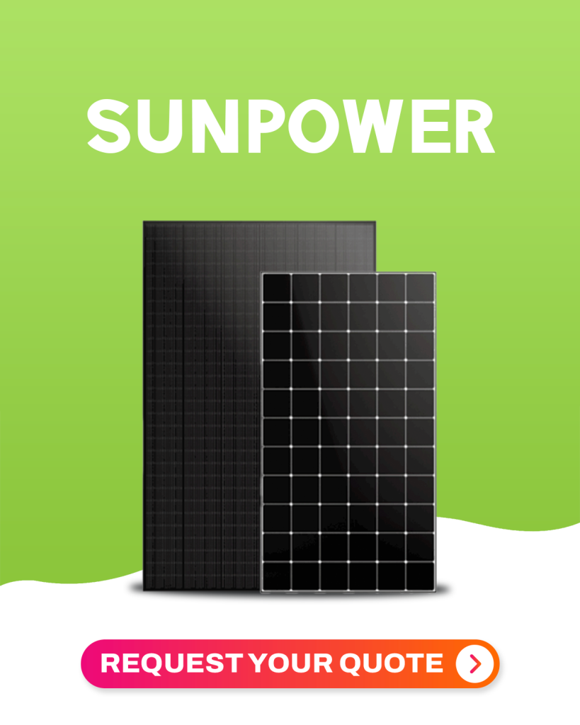 Sunpower brand panel by Greenlight Solar