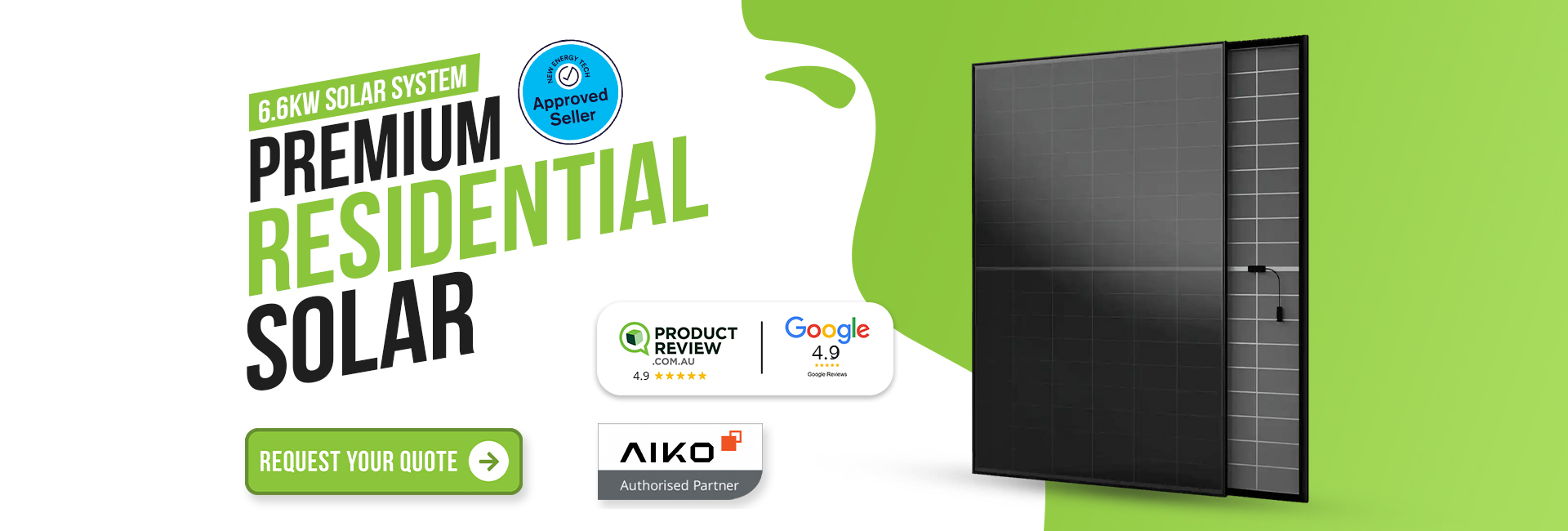 Premium Residential Solor Banner