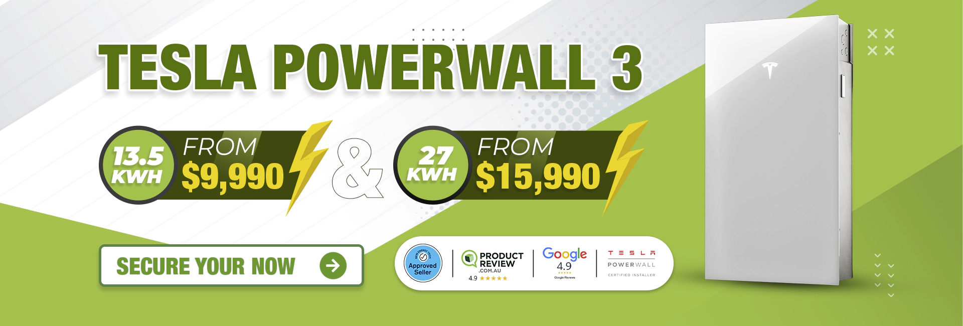 Tesla Powerwall 3 banner