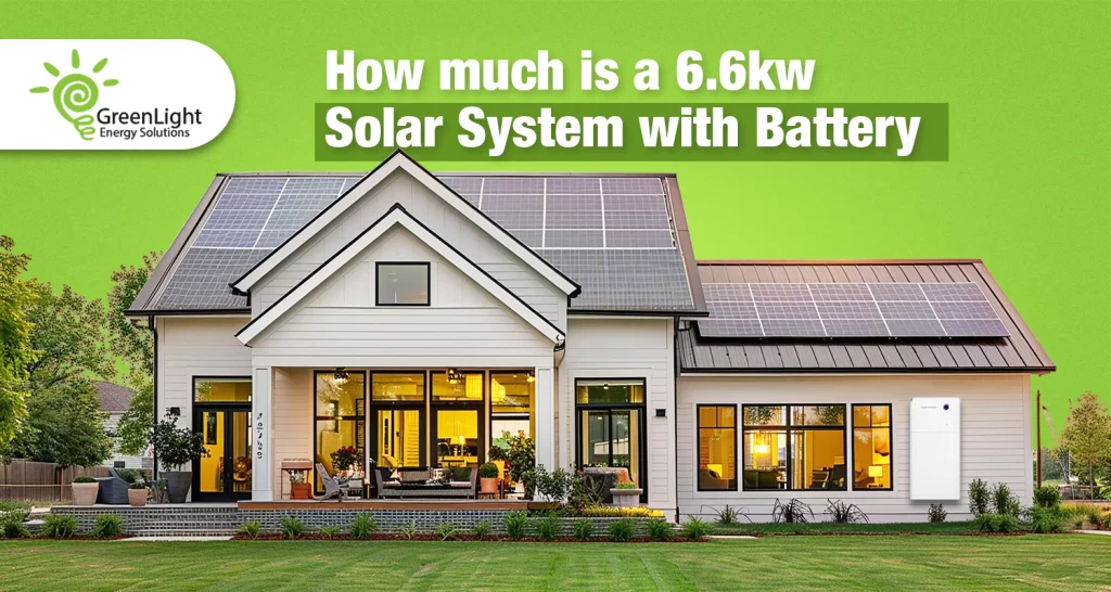 how much is a 6.6kw solar system with battery