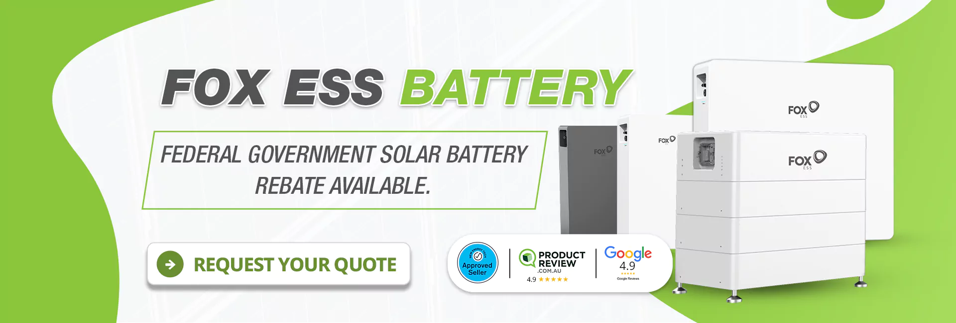 Fox ESS battery Banner