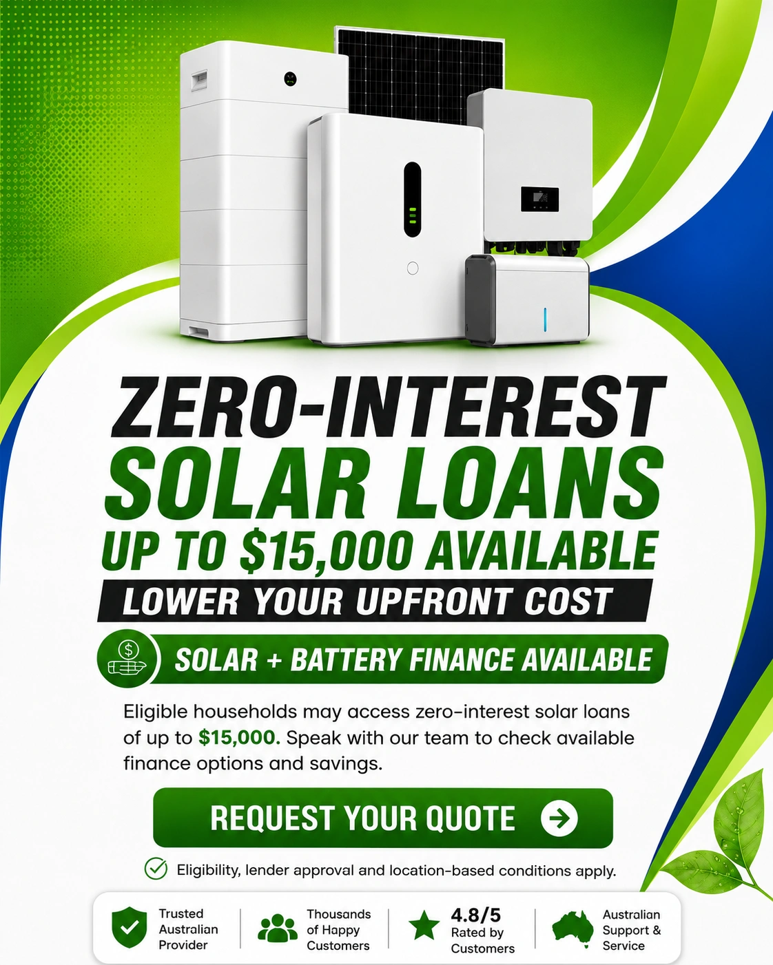 Zero-Interest Solar Loan - Mobile Banner