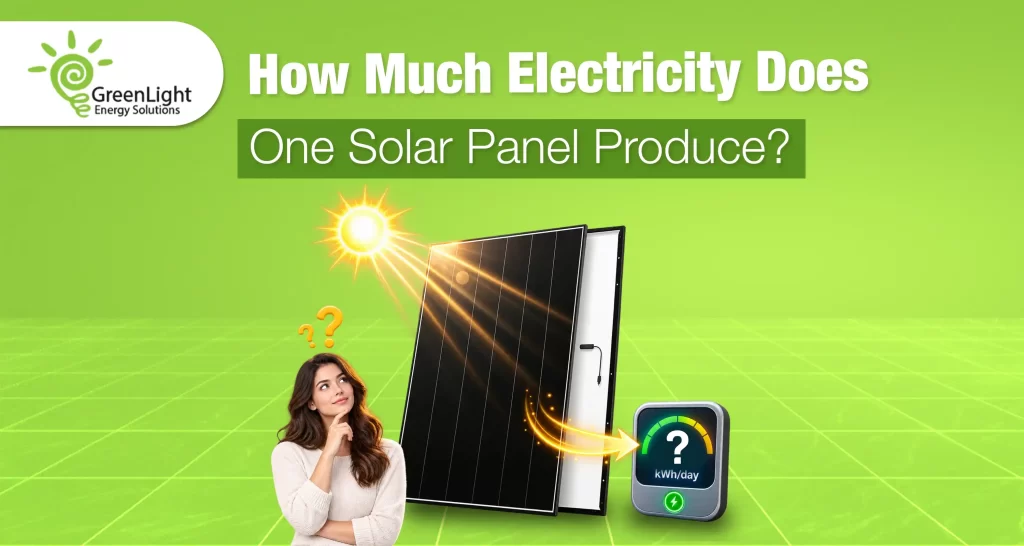 How Much Electricity Does One Solar Panel Produce?