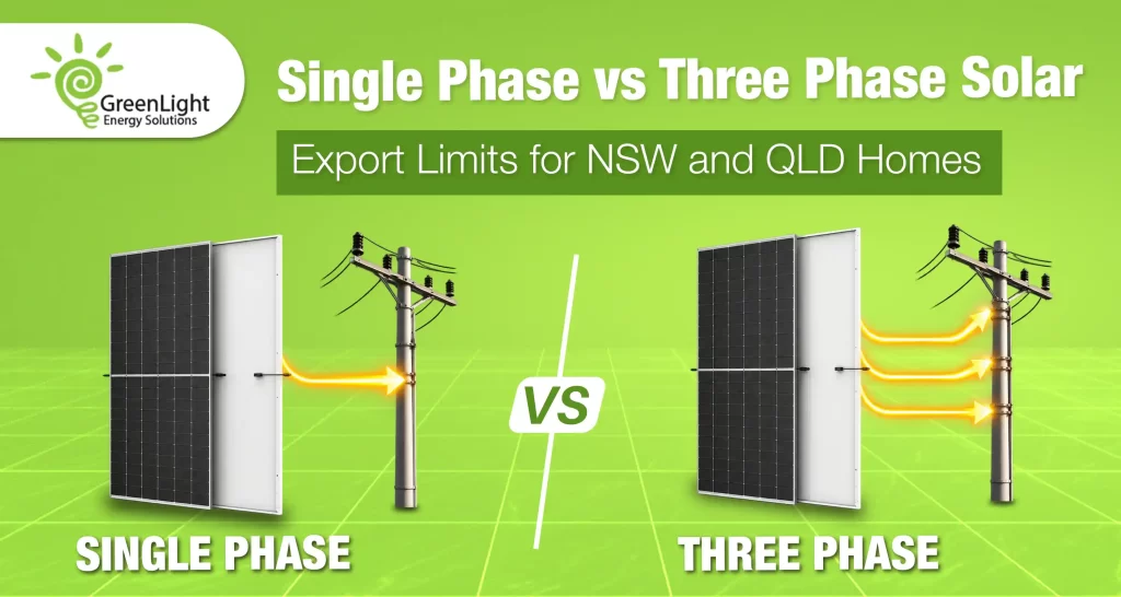 Single Phase vs Three Phase Solar: NSW and QLD Export Limits